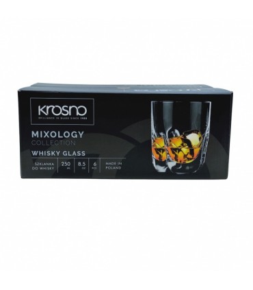 Viskiklaas, Krosno 250ml 6tk