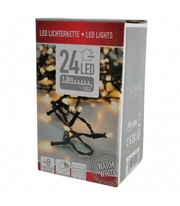 Jõulutuled 24tk, taimeriga/8 funktsiooni