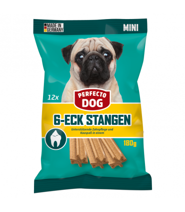 Närimispulgad koertele, Perfecto Dog 12tk, 180g