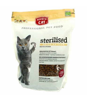 Kassitoit steriliseeritud kassile, Perfecto Cat 750g