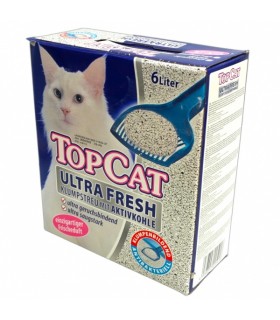 Kassiliiv klombistuv Top Cat Ultra Fresh Aktivkohle 6L