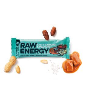 Raw Energy, Bombus, soolakaramell ja maapähklid 50g