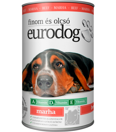 Konserv koerale veiselihaga EuroDog 415g