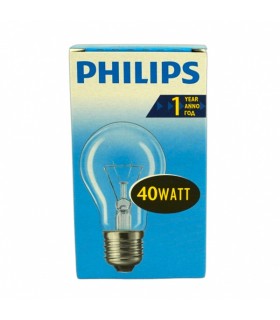 Hõõglamp, Philips, E27 40W klaar