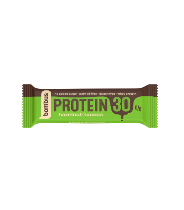 Proteiinibatoon 30%, Bombus, sarapuupähkel ja kakao 50g