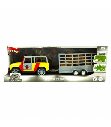 Auto dinosaurusega 1:20, tulede ja heliga