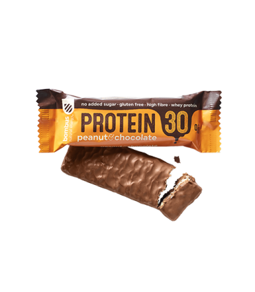Proteiinibatoon 30%, Bombus, maapähkel ja šokolaad 50g