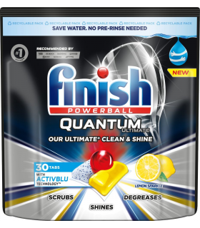Nõudepesumasina tabletid, Finish Quantum Ultimate, sidruniga 30tk