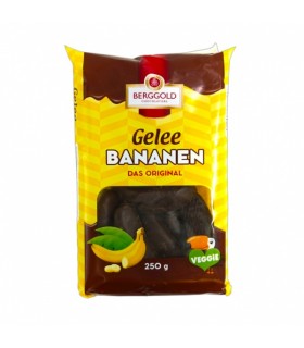 Banaanimaitselised kommid šokolaadi kattega, Berggold 250g