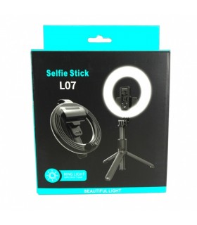 Valgusti LED statiivil, ringikujuline, selfie lamp 16x90cm
