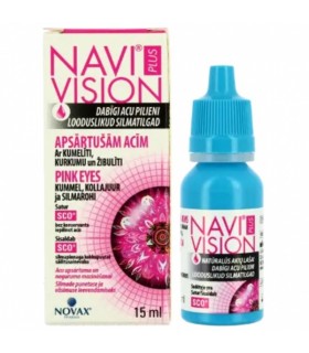 Novax Pharma Navi Vision Plus Pink Eyes Eye Drops 15 ml