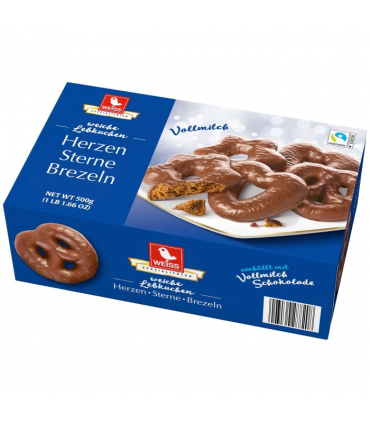 Pehmed piparkoogid piimašokolaadiga, Weiss 500g