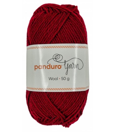 Lõng, Panduro, 100% vill, punane 50g