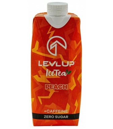 Jäätee virsiku maitseline, Levlup, suhkruvaba, kofeiiniga 0,5L