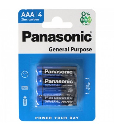 Patareid, Panasonic, R03 AAA, 4tk