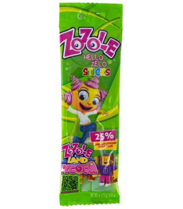 Kummikommid Jellies Stick, Zozole 75g