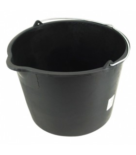 Ehitusämber, plast, must 12L