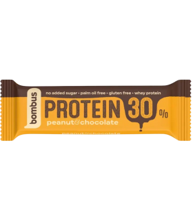 Proteiinibatoon 30%, Bombus, maapähkel ja šokolaad 50g