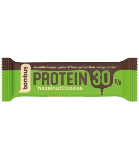 Proteiinibatoon 30%, Bombus, sarapuupähkel ja kakao 50g