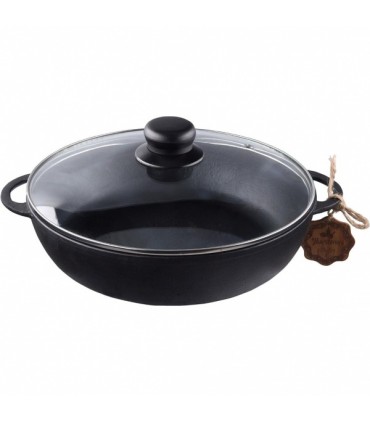 Malmpann, klaaskaanega 26x6cm