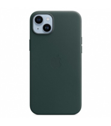iPhone 14 Plus Leather Case with MagSafe - Forest Green