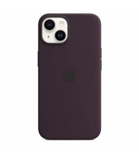 iPhone 14 Plus Magsafe silikoonümbris, tumelilla
