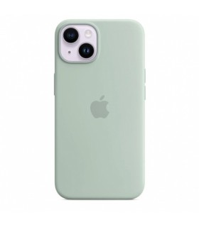 iPhone 14 Plus Magsafe silikoonümbris, heleroheline