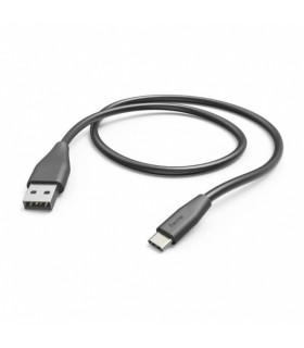 Kaabel Hama USB A - USB C, 1,5m, must