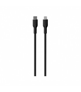 Kaabel Puro Soft USB-C/Lightning 1,5m, must