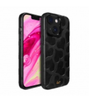iPhone 14 Plus Laut Motif ümbris, must (südamed)