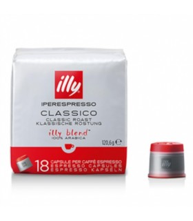 Kohvikapslid Illy, espresso, 18tk punane