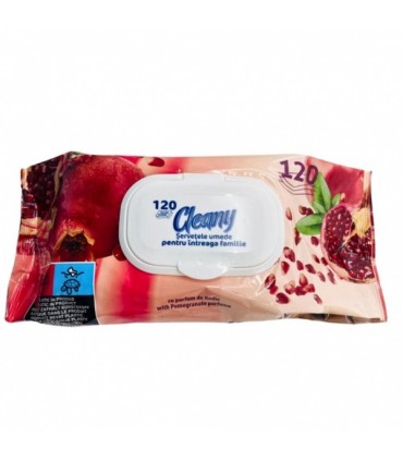 Niisked salvrätikud, Cleany, granaatõuna 120tk