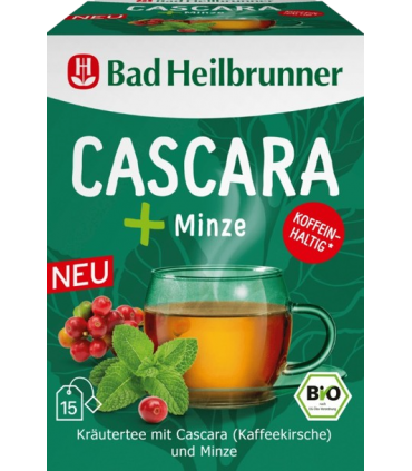 Ürditee cascara ja piparmündi, Bad Heilbrunner 15x1.8g