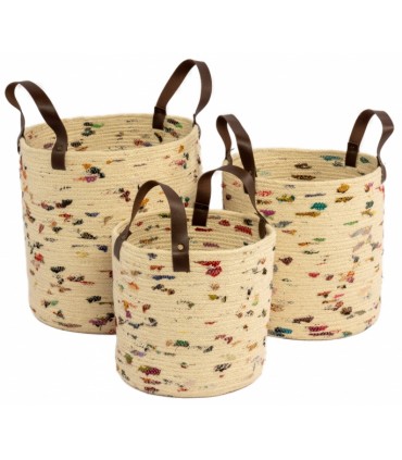 Korv sangadega, Jute 25x25cm