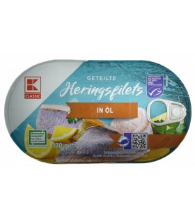 Heeringafilee õlis, K Classic 170g