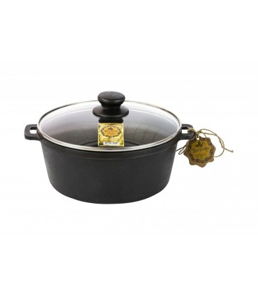 Malmpott, klaaskaanega 5L