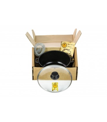 Malmpott, klaaskaanega 5L