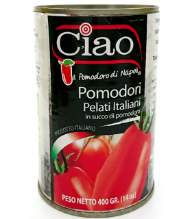 Kooritud tomatid, Ciao 400g