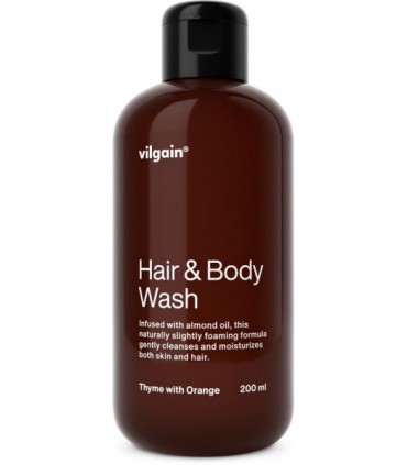 Šampoon-dušigeel 2in1, Vilgain, tüümiani ja apelsini 200ml