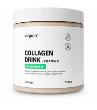 Kollageenipulber C-vitamiiniga, Vilgain, apelsini maitseline 200g