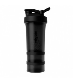 Sheiker Pro 2Go, Vilgain, must 450 ml + 150 ml + 100 ml