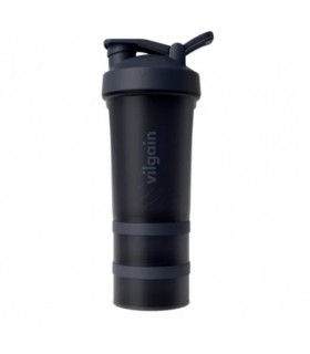 Sheiker Pro 2Go, Vilgain, must-lilla 450 ml + 150 ml + 100 ml