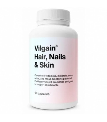 Vitamiinid juustele ja nahale, Vilgain, 90 kapslit