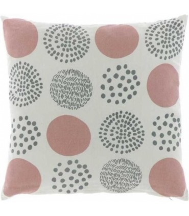 Dekoratiivne padi, Unique Living, roosa-mustriga 45x45cm