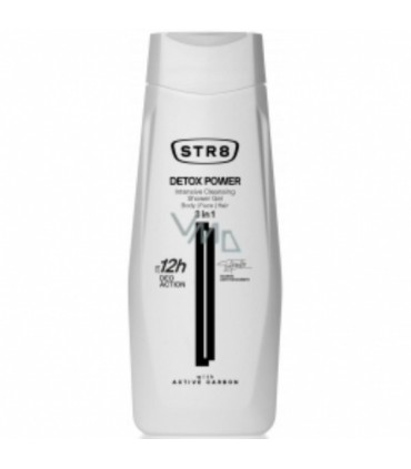 Dušigeel meestele Detox Power 3in1, STR8, 400ml