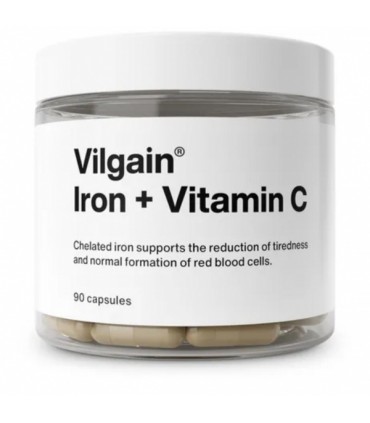 Raud + Vitamiin C kapslid, Vilgain, 90 kapslit