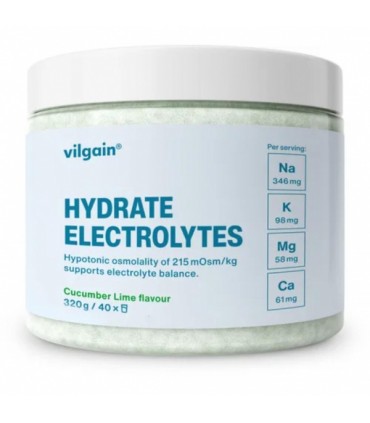 Elektrolüüdijook kurgi-laimi maitseline, Vilgain 320g