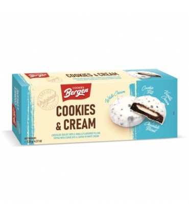 Biskviidiküpsised vanilje täidisega, Bergen 128g
