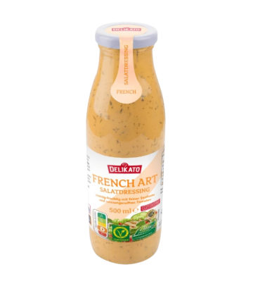 Salatikaste French, Delikato, klaaspudel 500ml