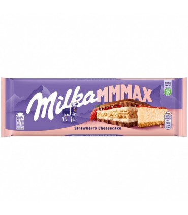Piimašokolaad maasika ja juustukoogi täidisega, Milka MMMAX 300g
